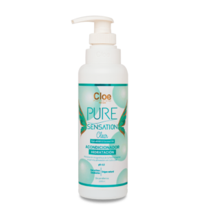 Botella de Acondicionador Cloe Pure Sensation Clear de 400ML, ideal para hidratar sin apelmazar y mantener el cabello ligero.