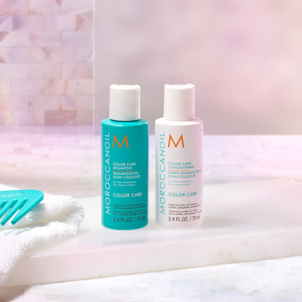 Shampoo y acondicionador Moroccanoil Color Care 70 ml para viaje