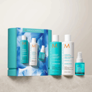 Set Moroccanoil Spring Hidratación edición limitada con shampoo, acondicionador y mascarilla
