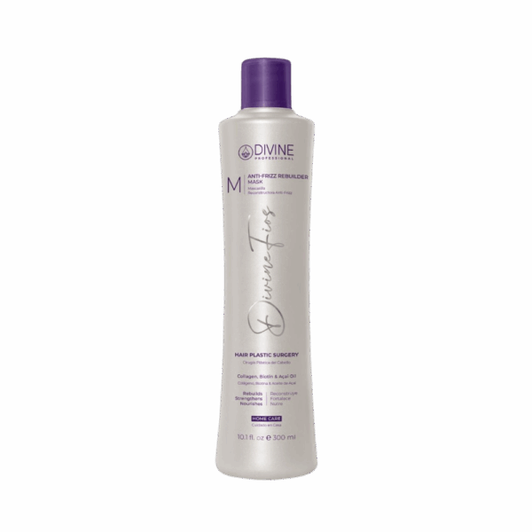 Máscara de tratamiento reconstructora anti-frizz Divine con Colágeno y Biotina