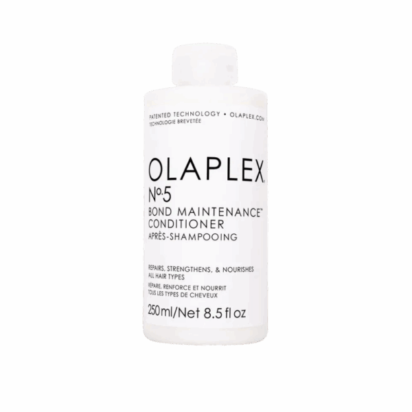 Botella de Olaplex No.5, acondicionador de mantenimiento para todo tipo de cabello. Tamaño: 250 ml / 8.5 fl. oz.