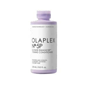 Botella de Olaplex No.5P, acondicionador tonificante para cabello rubio, decolorado o gris. Brilla e hidrata. Tamaño: 250 ml / 8.5 fl. oz.