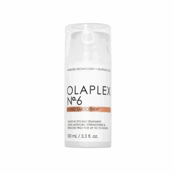 Botella de Olaplex No.6, tratamiento leave-in que hidrata, fortalece y reduce el frizz por hasta 72 horas. Tamaño: 100 ml / 3.3 fl. oz
