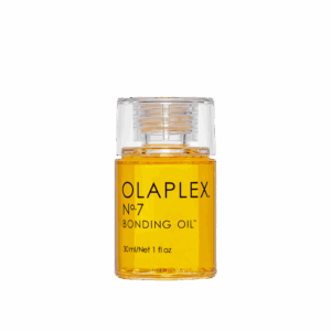 Botella de Olaplex No.7, aceite reparador Bonding Oil en tamaño de 30 ml (1 fl oz).