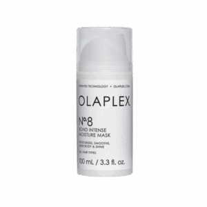 Botella de Olaplex No.8, mascarilla intensiva de hidratación Bond Intense Moisture Mask. Tamaño: 100 ml (3.3 fl oz).