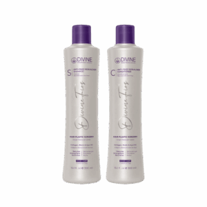 Dúo de shampoo y acondicionador profesional Divine Anti-Frizz Rebuilder de 300ml