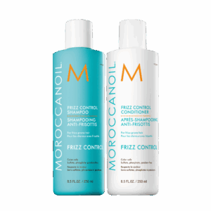 Kit de champú y acondicionador Moroccanoil Frizz Control de 250 ml cada uno, fórmula anti-frizz y protección para el color.