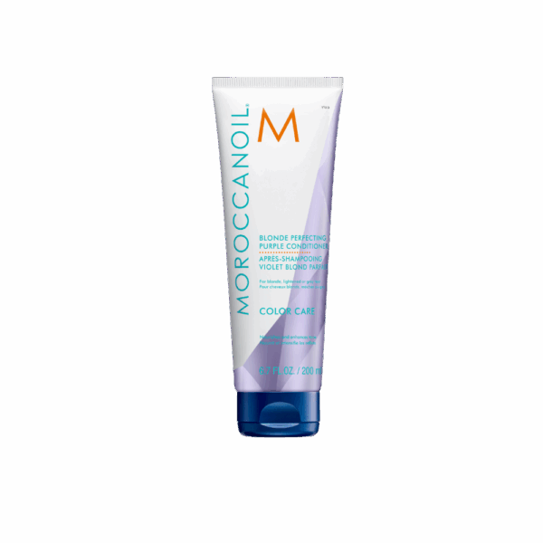 Acondicionador Moroccanoil Blonde Perfecting Purple 200 ml para cabellos rubios