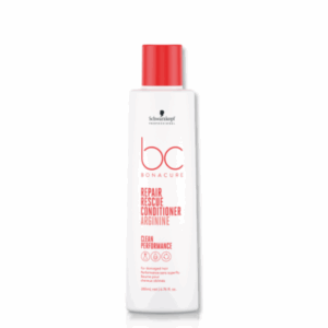 Acondicionador de la marca Schwarzkopf de la línea repair rescue sobre fondo transparente