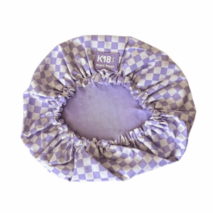 Gorro de dormir K18 diseño lavanda con cuadros