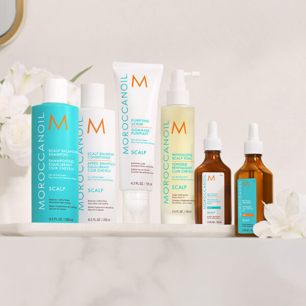 Línea completa Moroccanoil Scalp para el cuidado del cuero cabelludo