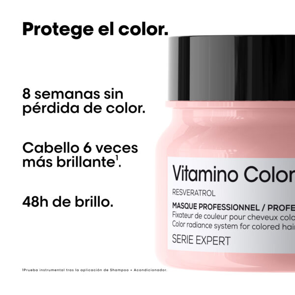 Beneficios de la Máscara Vitamino Color: protección del color y brillo duradero