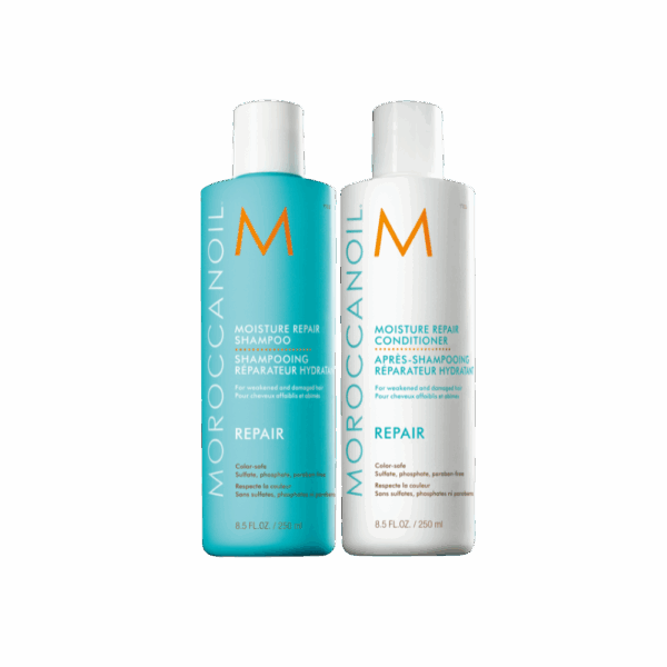 Pack de shampoo y acondicionador Moroccanoil Moisture Repair 250 ml