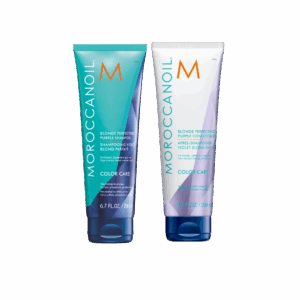 Set Moroccanoil Blonde Perfecting Purple con shampoo y acondicionador de 200 ml