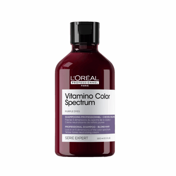 Shampoo matizante Vitamino Color Spectrum 300 ml para cabellos rubios
